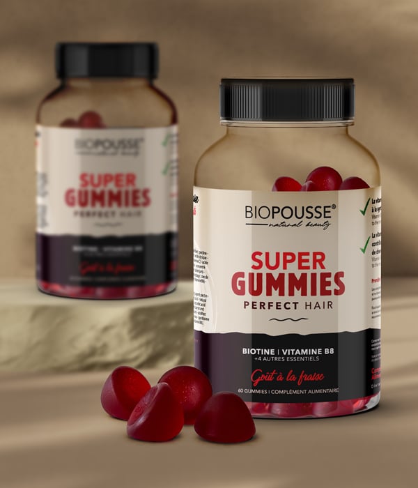 Super Gummies - pousse de cheveux Vitamine B8